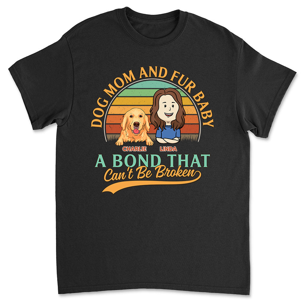 Unique Personalized Custom Unisex Dog Mom & Fur Baby T-shirt