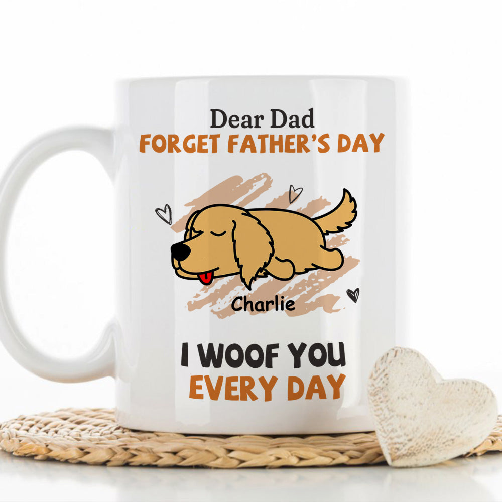 Daily Woof Personalized Custom Coffee Mug for Dog - Loving Pet Enthusiasts