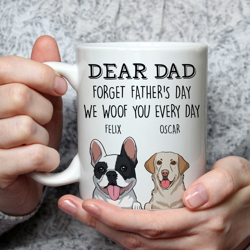 We Woof You Mom Dad - Unique Personalized Custom Coffee Mug for Pet Lovers