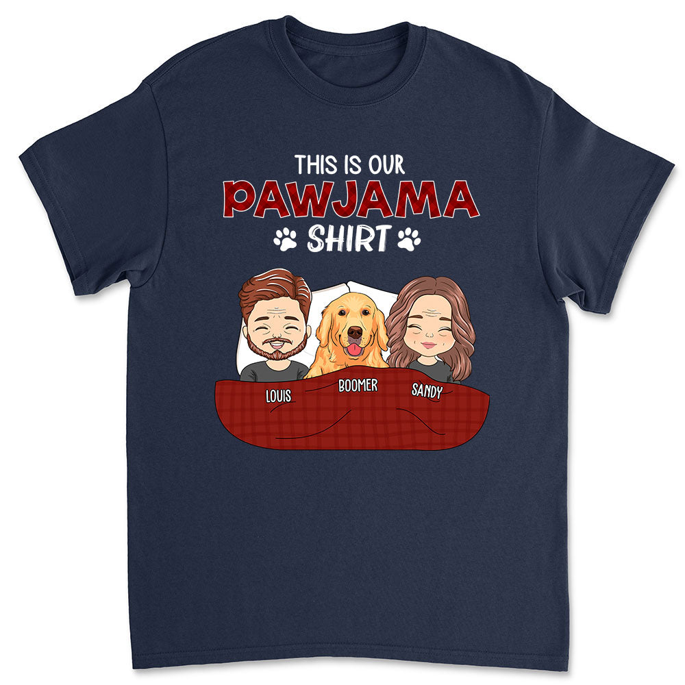 Personalized Custom Unisex Pajama Shirt Couple Version 2 - Ideal Gift for Pet Lovers