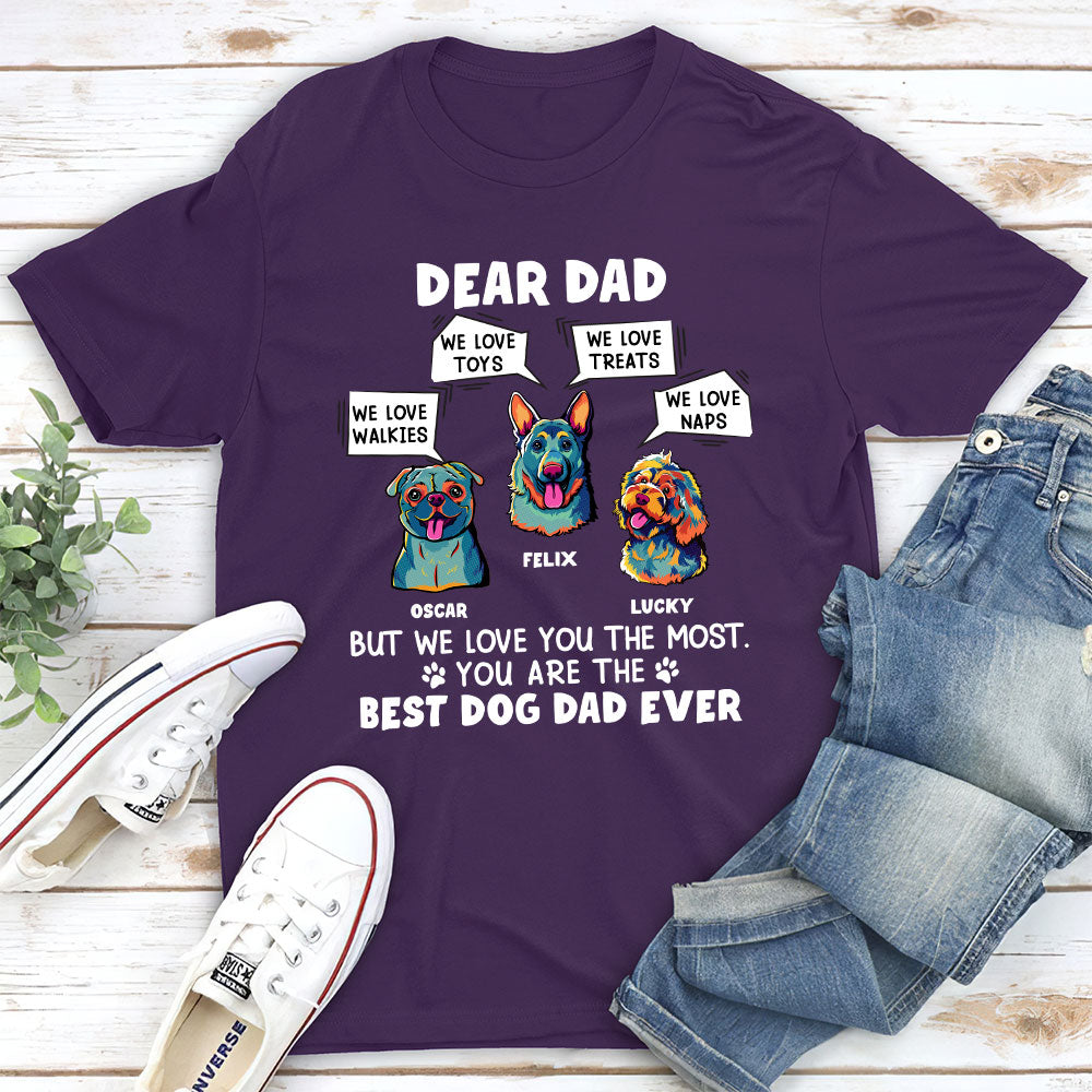 Treats And Naps - Personalized Custom Unisex 5.3 oz T-shirt for Pet Lovers