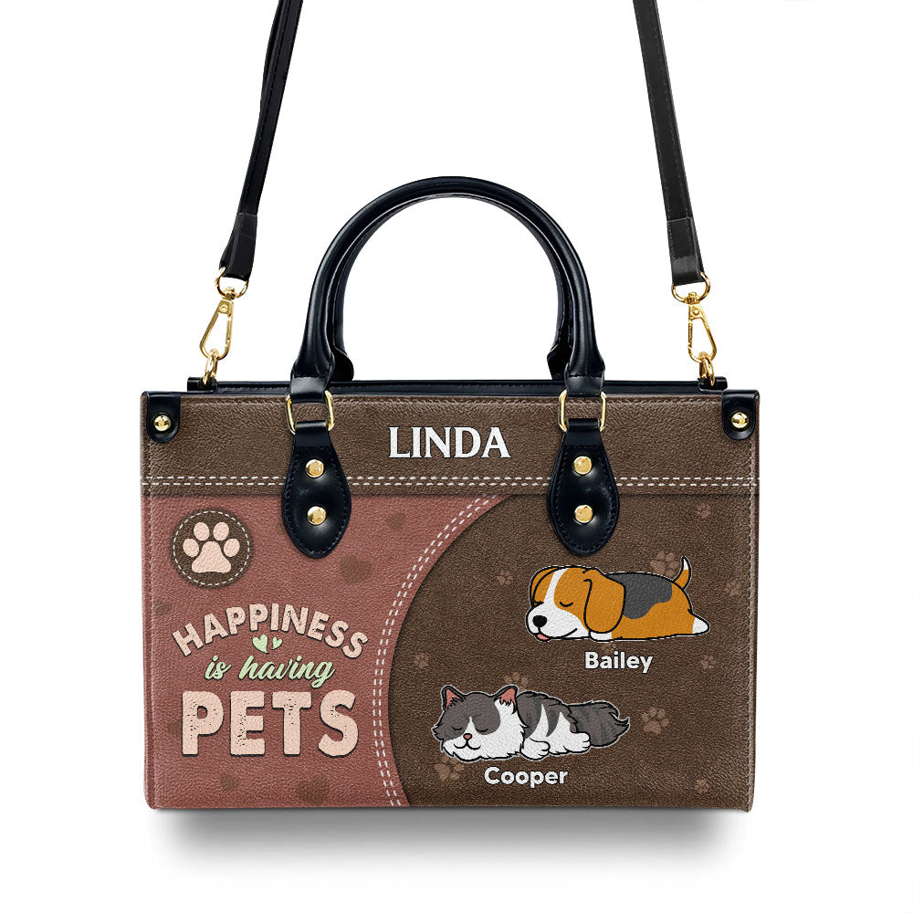 Personalized Custom Leather Bag for Pet Lovers