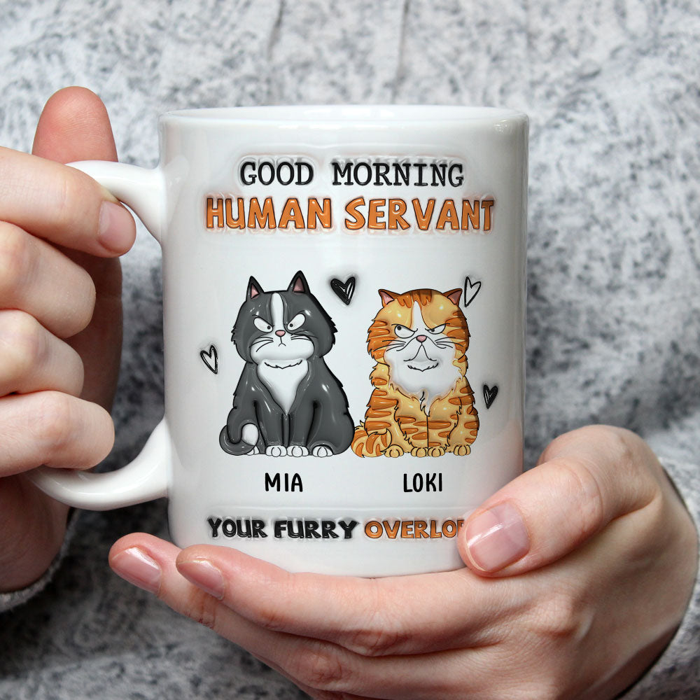From Furry Overlords - Unique Personalized Custom 3D Inflated Effect Ceramic Mug in 11oz and 15oz Sizes