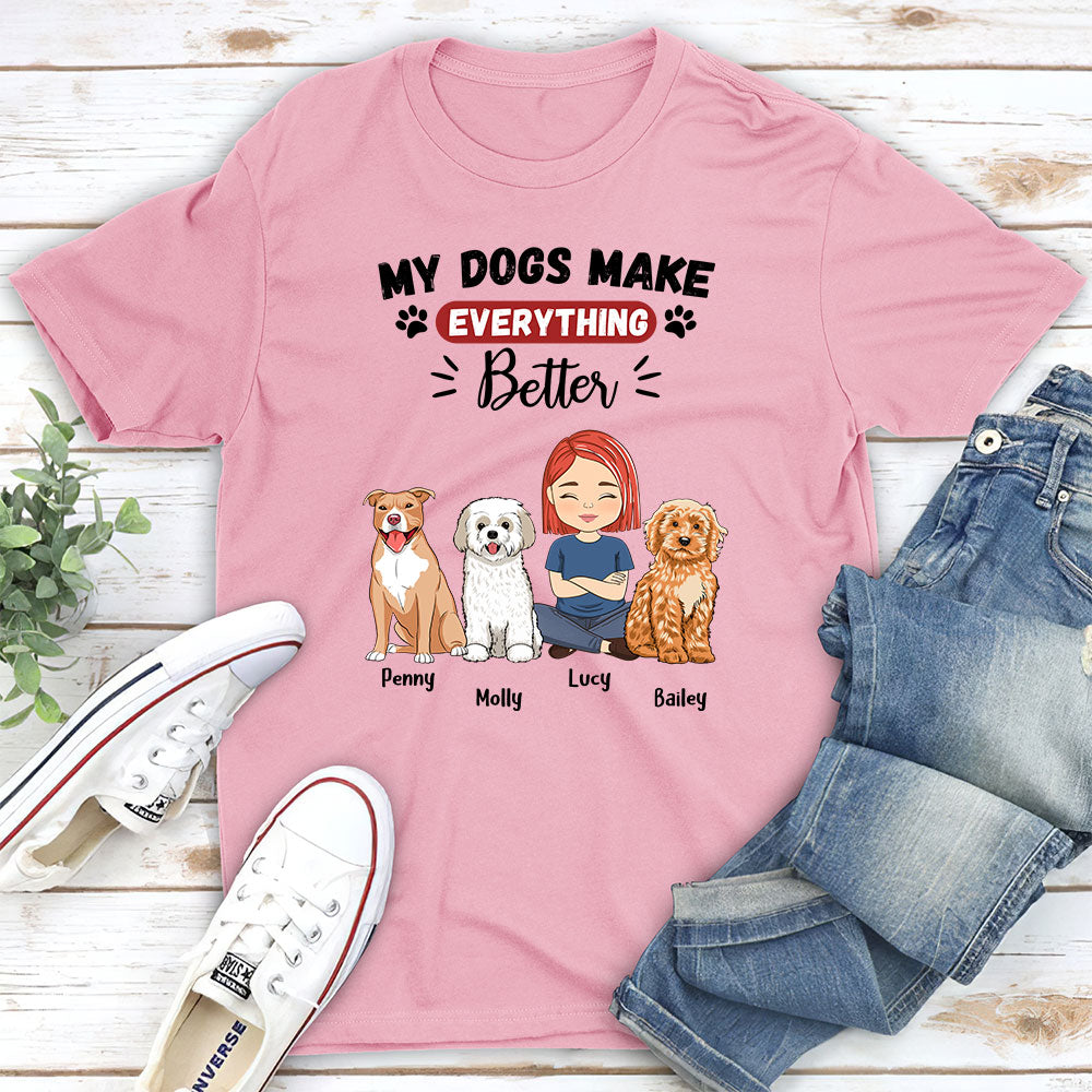Better Thing - Personalized Custom Unisex 5.3 oz T-shirt for Pet Lovers