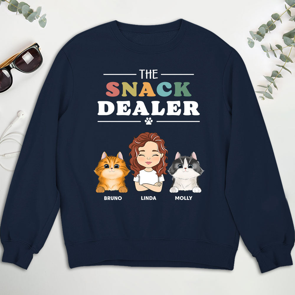 Personalized Custom Unisex 8.0 oz Pets Snack Dealer Sweatshirt - Ideal Gift for Pet Lovers