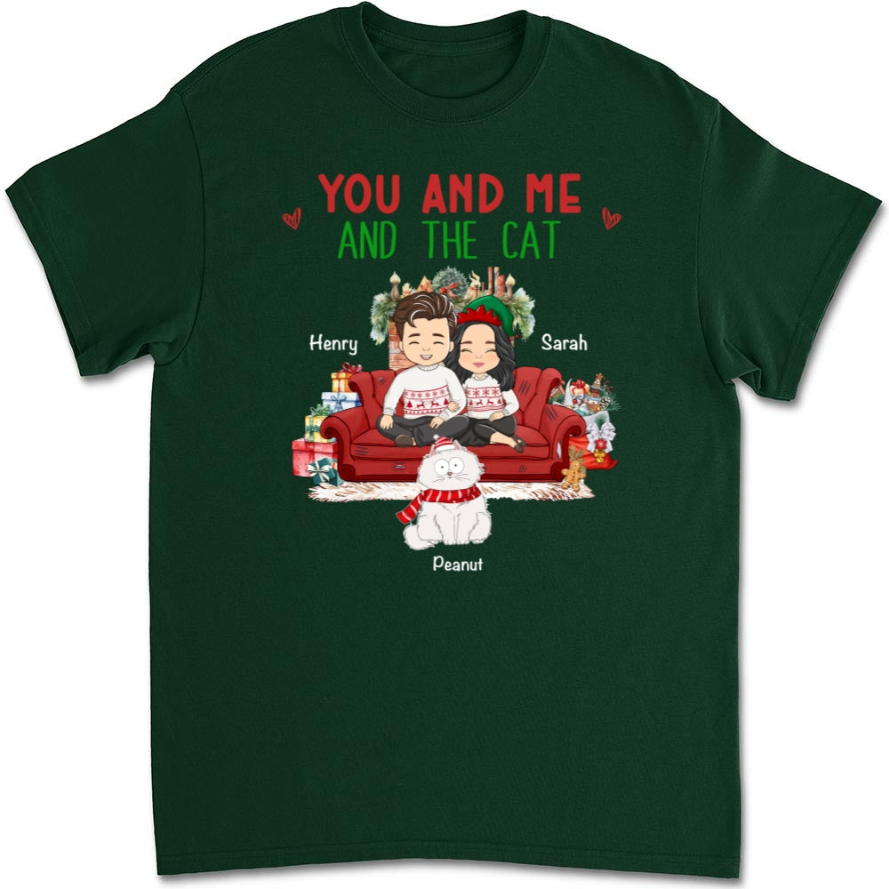 You Me Cat - Personalized Custom Unisex 5.3 oz T-shirt for Pet Lovers