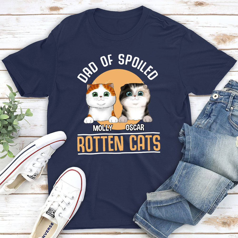 A Spoiled Cat - Personalized Custom Unisex 5.3 oz T-shirt for Pet Lovers