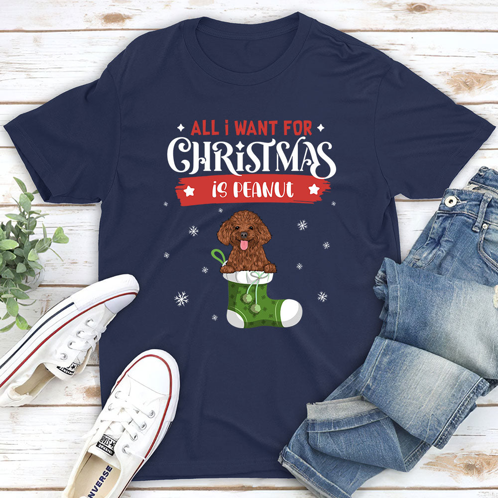 Christmas Wishlist - Personalized Custom Unisex T-shirt for Pet Lovers