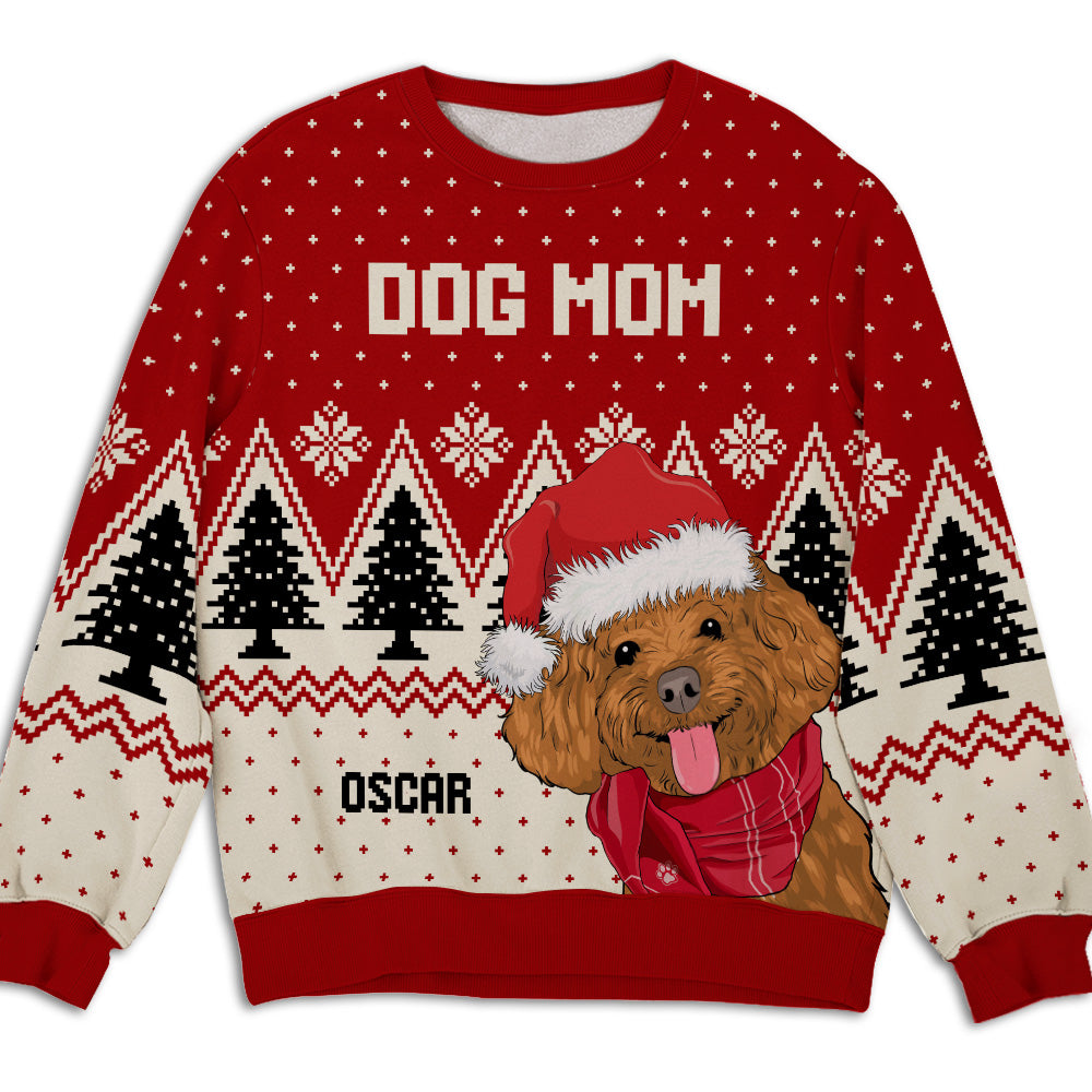 Personalized Custom All-Over-Print Dog-Looking Sweatshirt - Ideal Gift for Dog Lovers