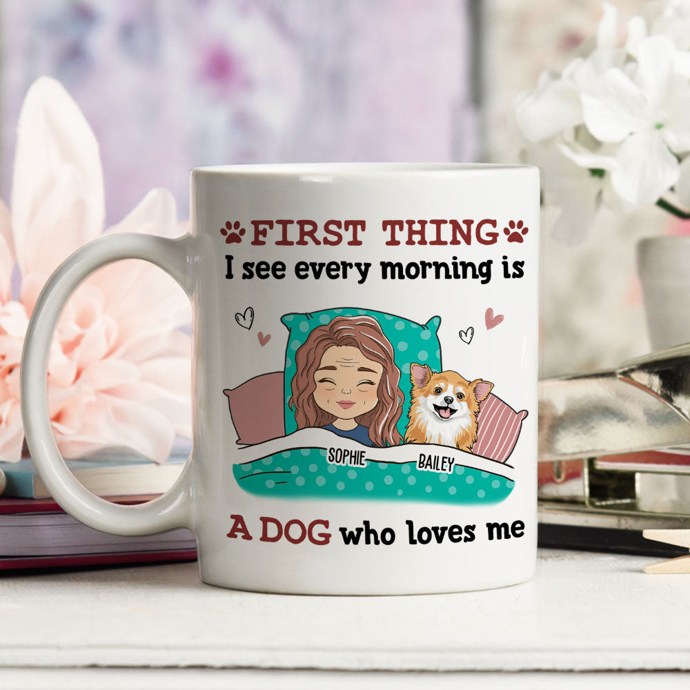 Every Morning - Personalized Custom Ceramic Coffee Mug for Pet Lovers, 11oz or 15oz