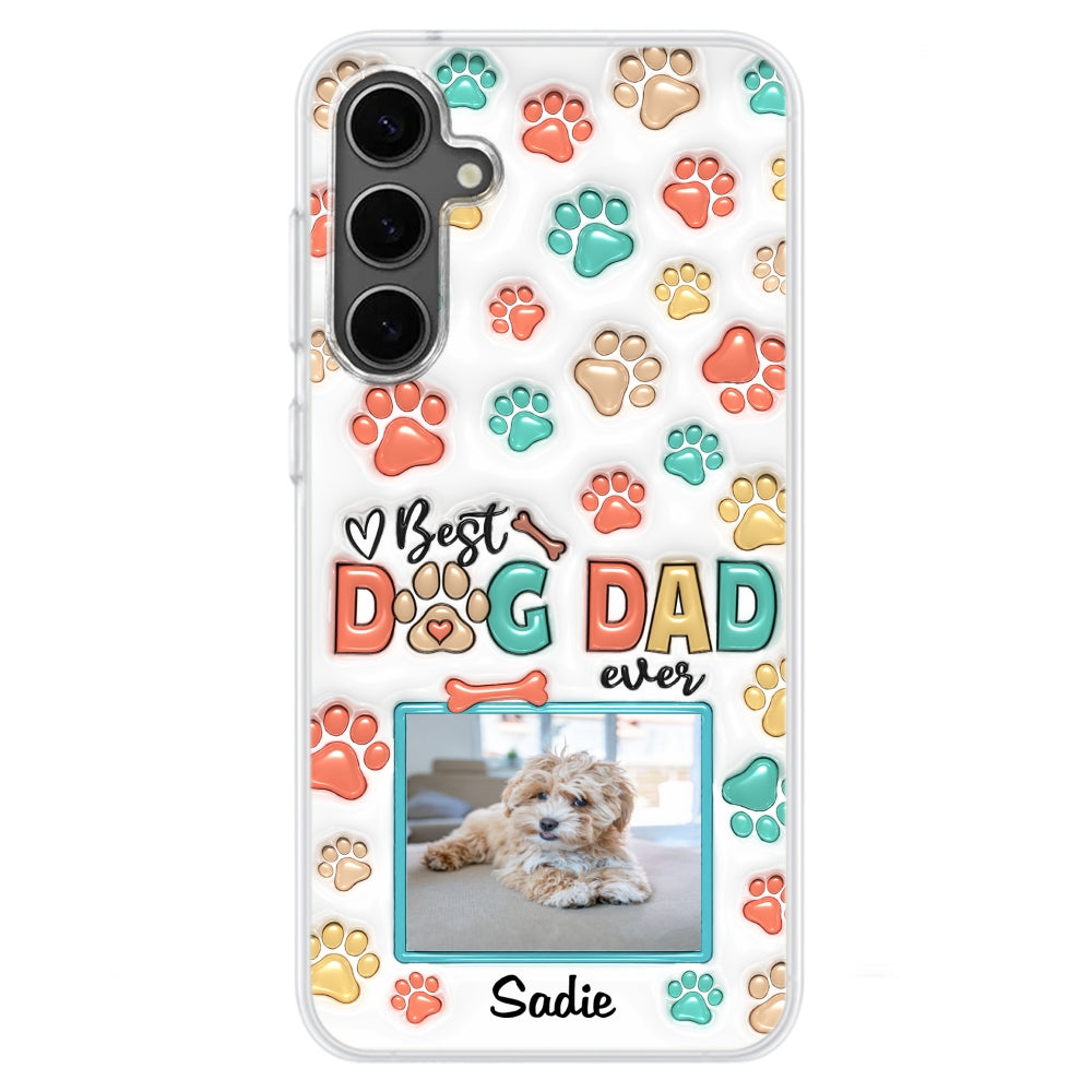 Best Fur Mom Ever Personalized 3D Inflated Effect Custom Photo Phone Case for Smartphones