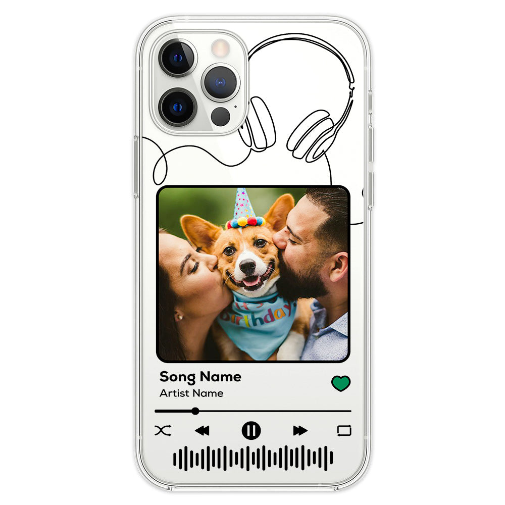Personalized Music Player Custom Pet Phone Case - Ideal for Canine and Feline Lovers