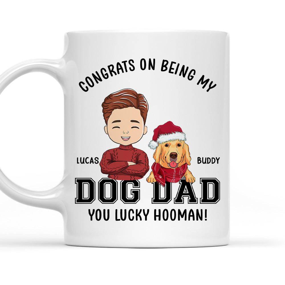 Congratulations, Dog Dad/Mom! - Personalized Custom 11oz/15oz Coffee Mug for Pet Lovers