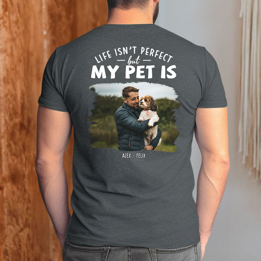 Stunning Personalized Custom Unisex Dog and Cat Photo T-shirt - Perfect Gift for Pet Lovers
