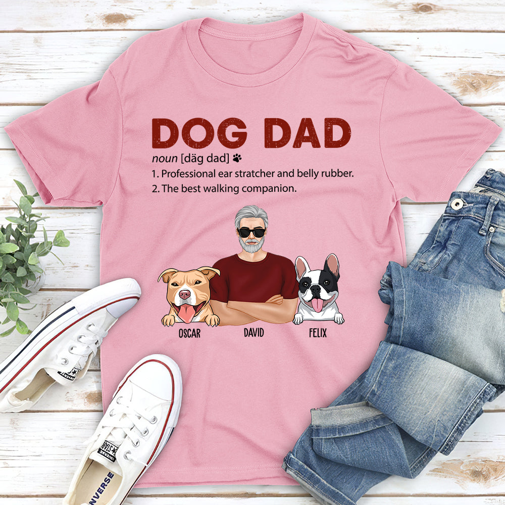 Dog Dad - The Ultimate Personalized Custom Unisex T-shirt for the Best Walking Companions