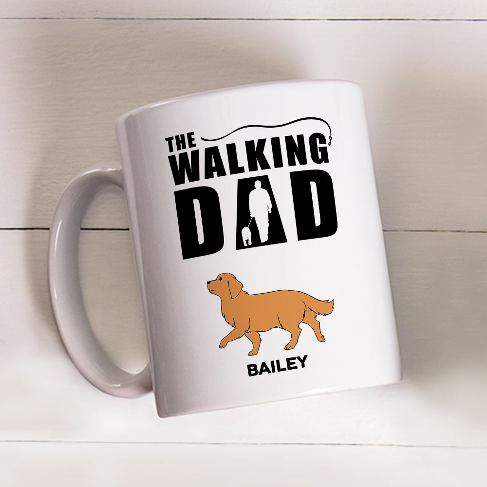 The Walking Dad - Premium Personalized Custom Coffee Mug for Pet Lovers