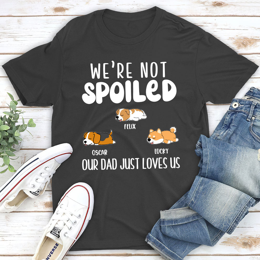 She Just Loves Me - Personalized Custom Unisex Heavy Cotton T-shirt for Pet Lovers