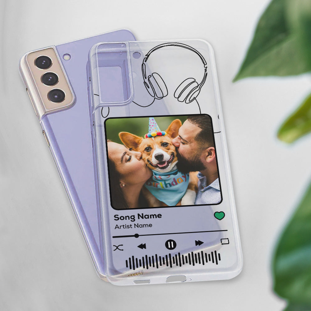 Personalized Music Player Custom Pet Phone Case - Ideal for Canine and Feline Lovers