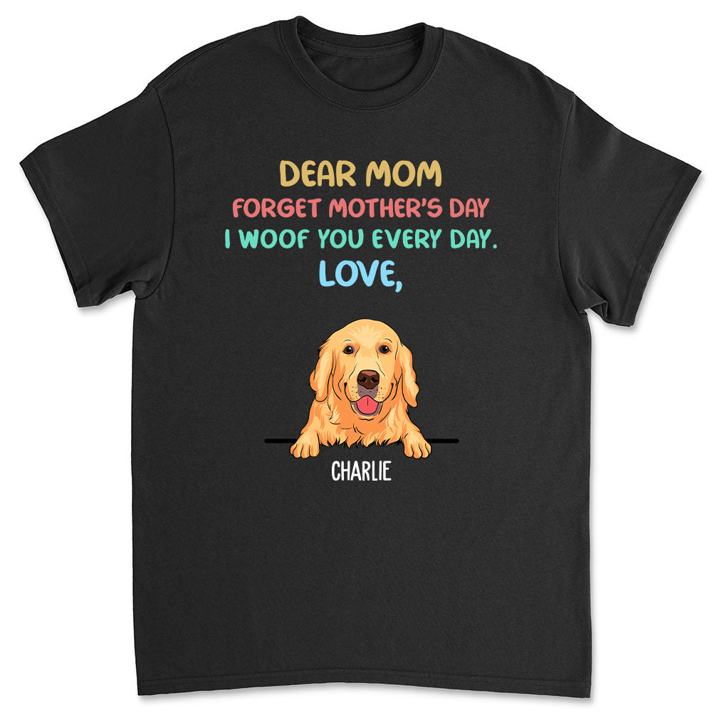 Woof You Colorful - Personalized Custom Unisex 5.3 oz Heavy Cotton T-shirt