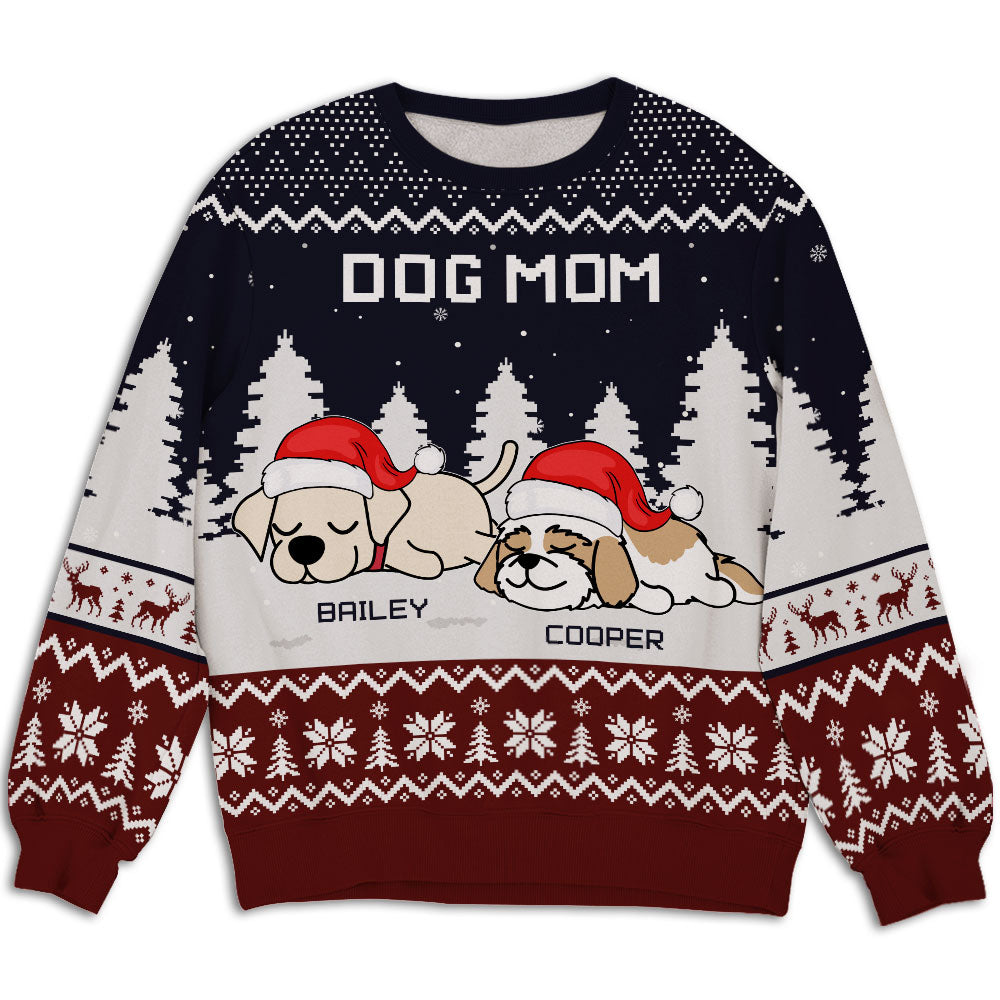 Snowy Winter Night - Exquisite Personalized Custom All-Over-Print Unisex Sweatshirt for Pet Lovers
