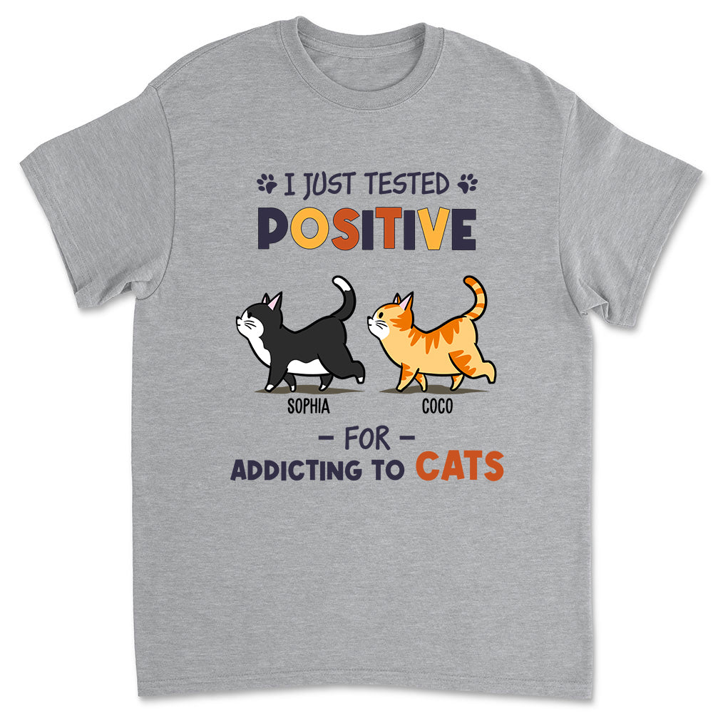 Customizable Positive Unisex T-shirt for Cat Lovers