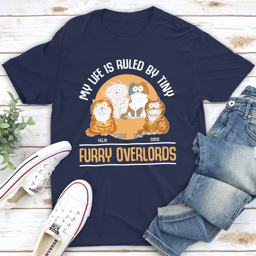 A Furry Overlord - Personalized Custom Unisex 5.3 oz T-shirt for Pet Lovers