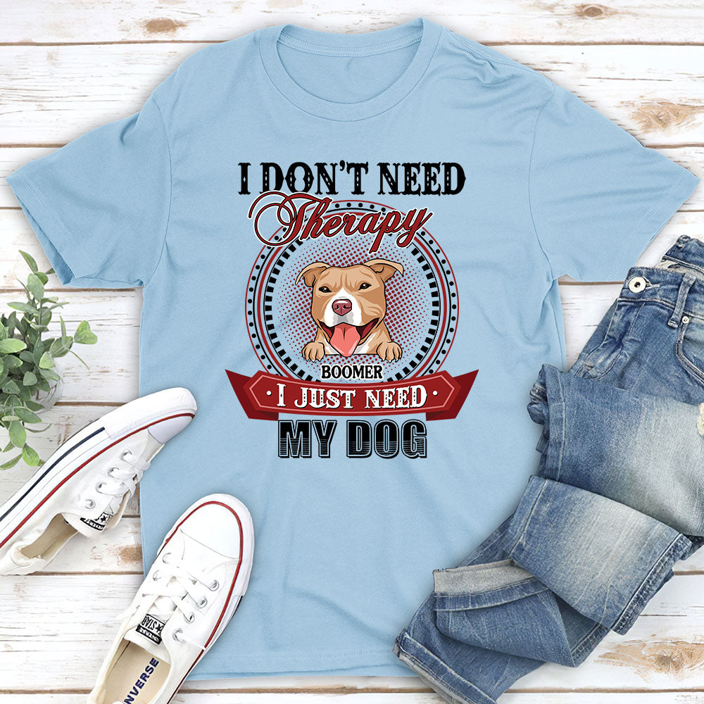 Personalized Custom Unisex Therapy T-shirt - Ideal Gift for Pet Lovers
