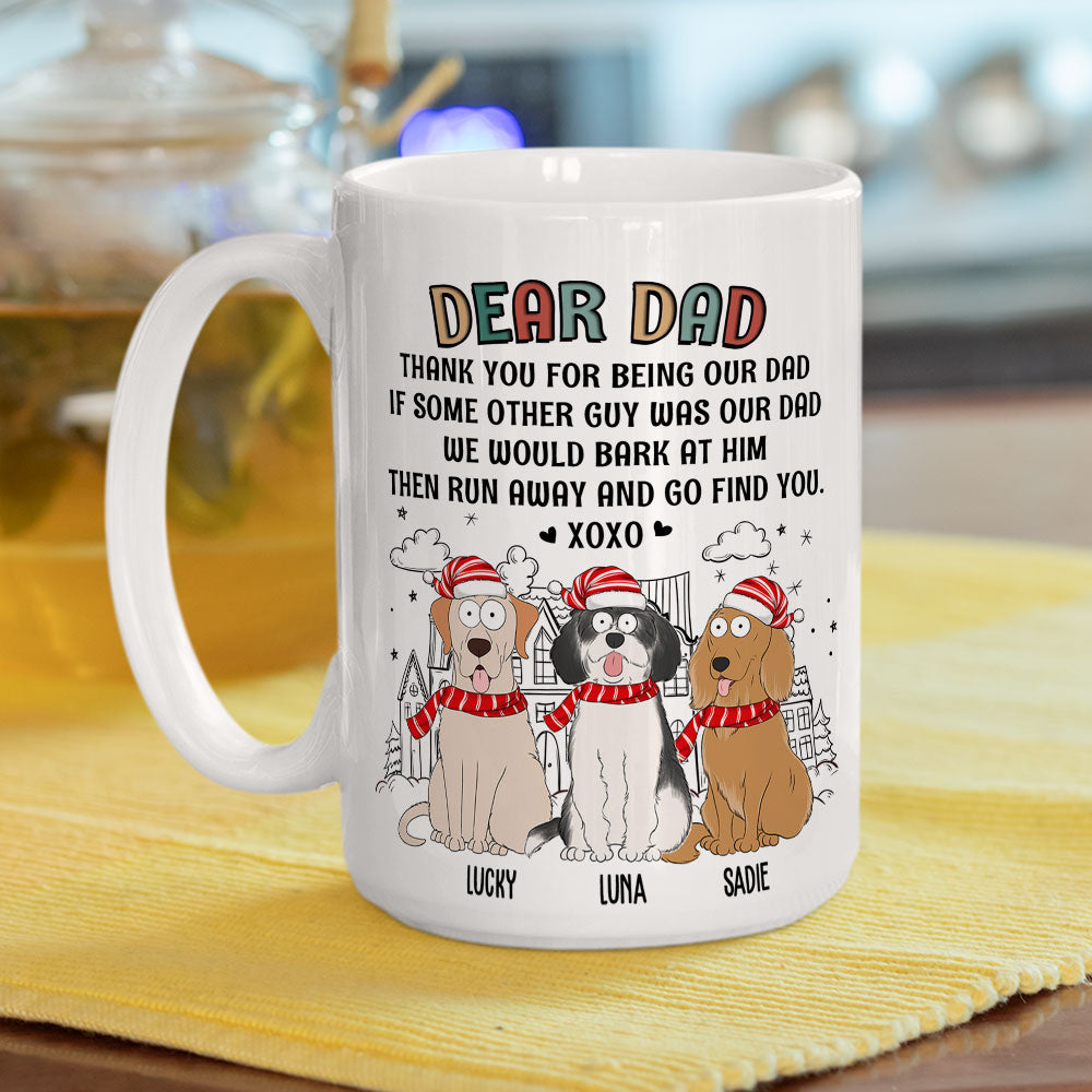 Dear Dad XOXO - Customizable Personalized Coffee Mug for Pet Lovers