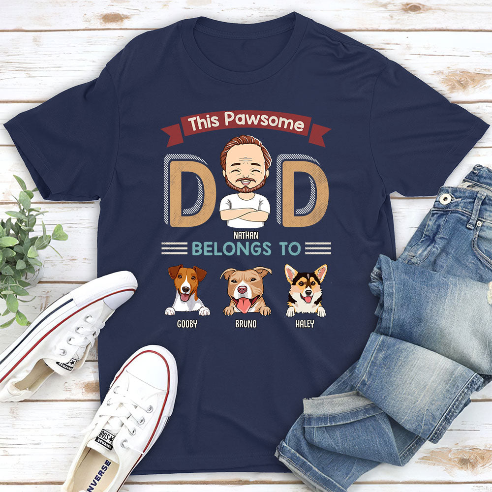 Pawsome Parents - Customizable Unisex Personalized T-shirt for Pet Lovers