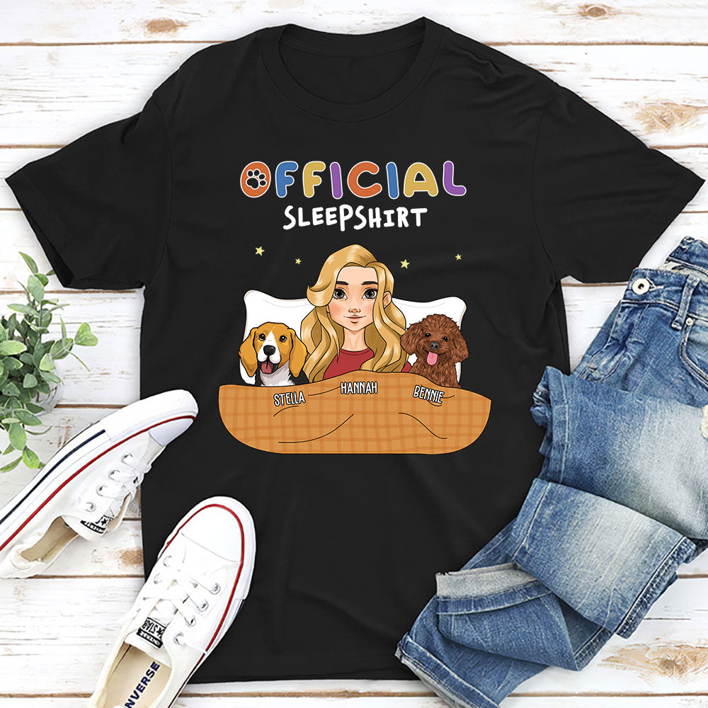 Official Personalized Custom Unisex Sleeping T-shirt - Ideal Gift for Pet Lovers