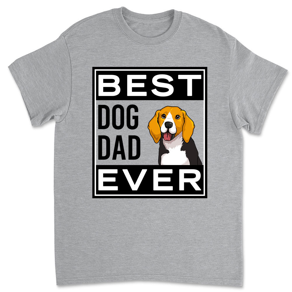 My Best Dad - Personalized Custom Unisex 5.3 oz T-shirt for Pet Lovers