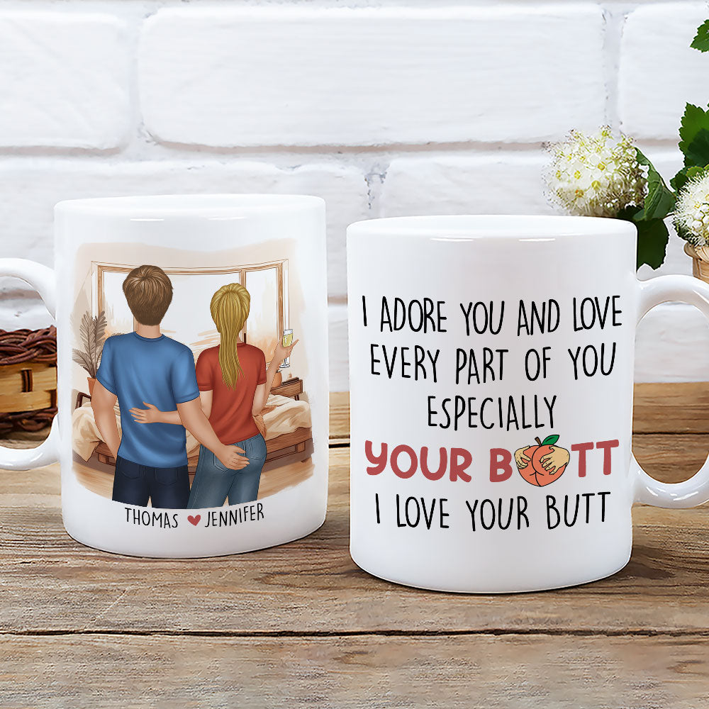 Every Part Of You - Unique Personalized Custom Coffee Mug for Couples