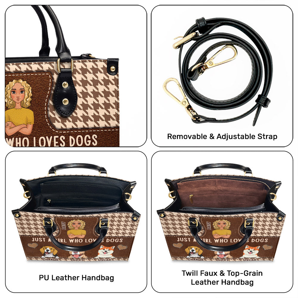 Just A Girl - Exquisite Personalized Custom Leather Handbag for Baby Lovers