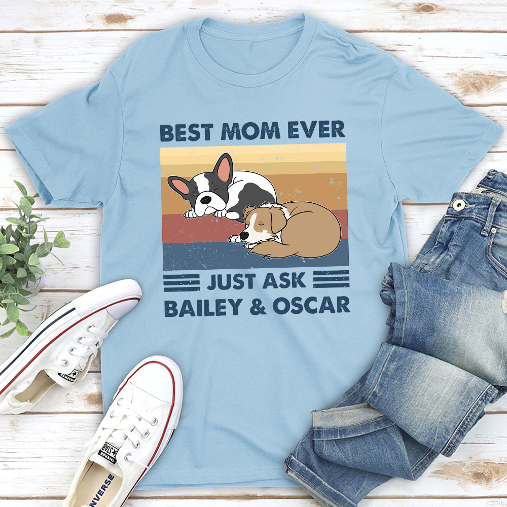 Best Dad Ever Just Ask - Personalized Custom Unisex Heavy Cotton T-shirt for Pet Lovers