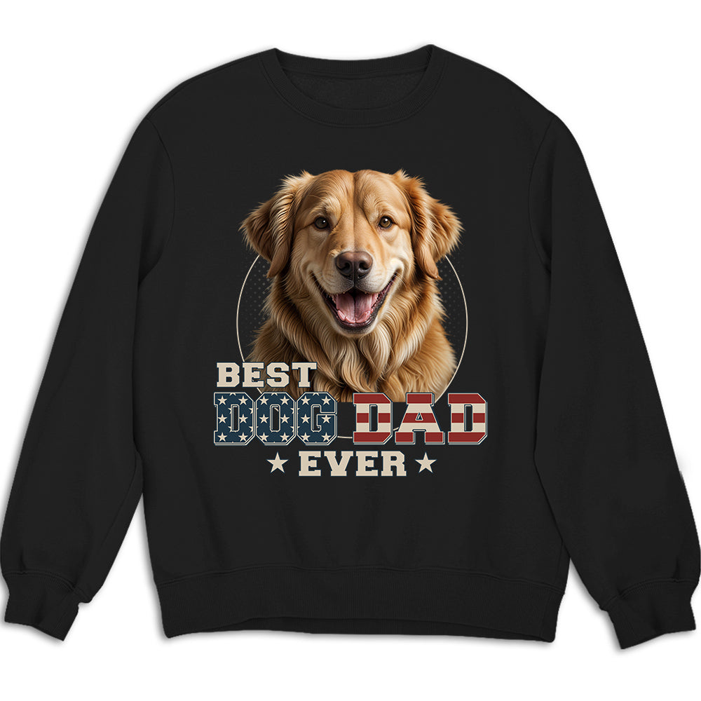 Custom Photo Ultimate Dog Cat Dad Personalized Unisex 8.0 oz Custom Sweatshirt - Ideal Gift for Pet Lovers