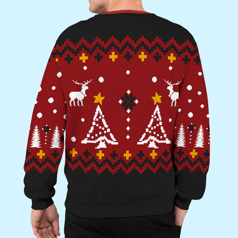 Christmas Is Better With Dog - Personalized Custom All-Over-Print Unisex Polyester Blend 8.8 oz Sweatshirt for Dog Lovers