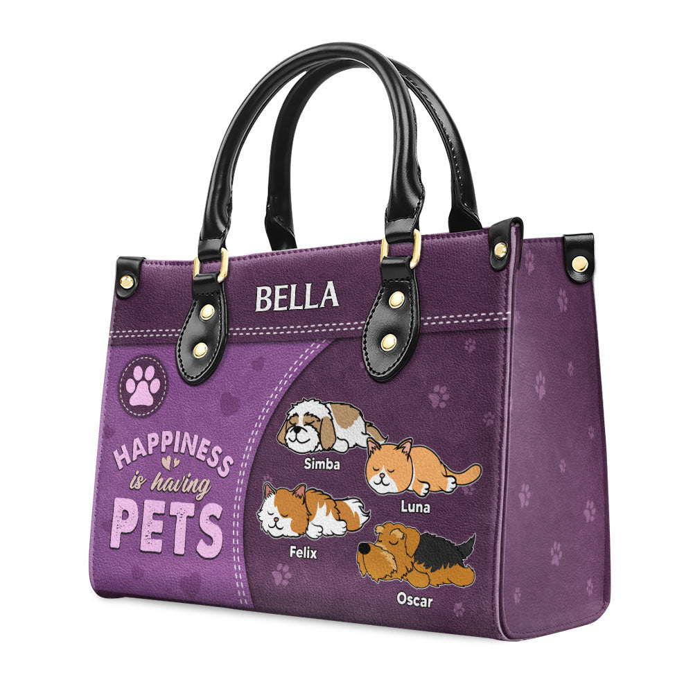 Personalized Custom Leather Bag for Pet Lovers