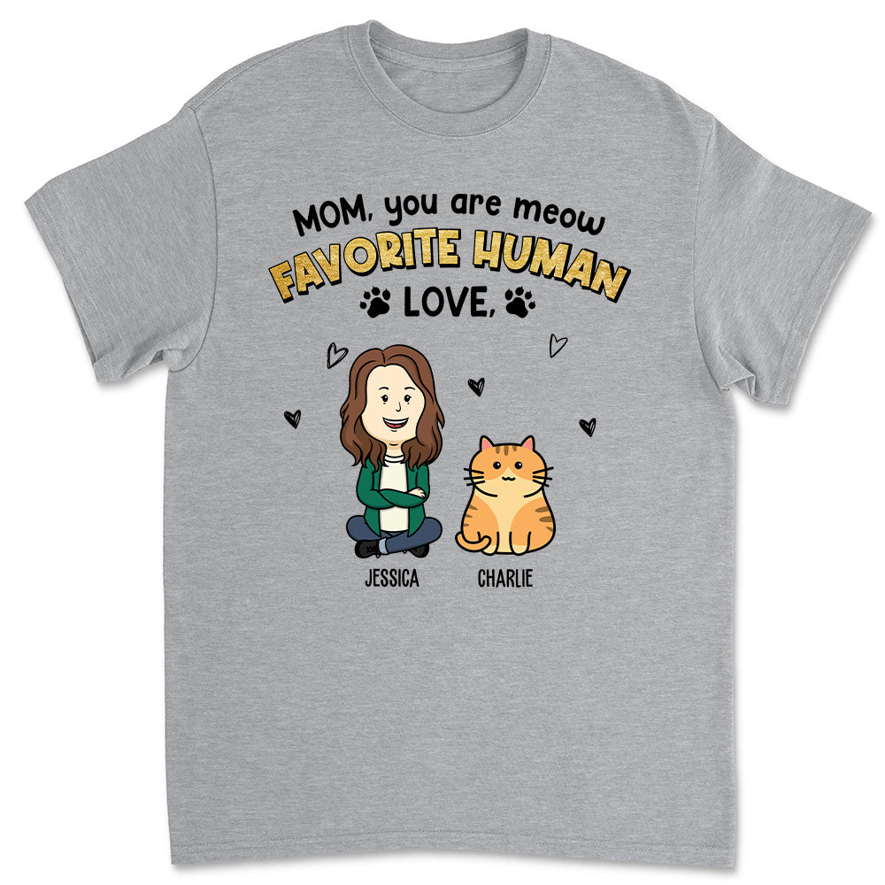 Cat Lovers' Favorite - Personalized Custom Unisex 5.3 oz T-shirt