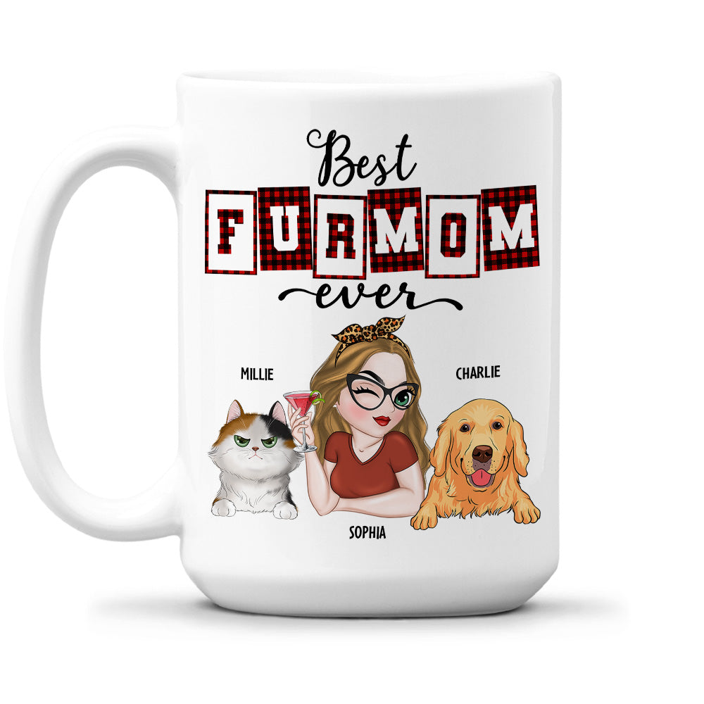 Top-Rated Personalized Custom Coffee Mug for the Best Fur Mom and Dad of the Year