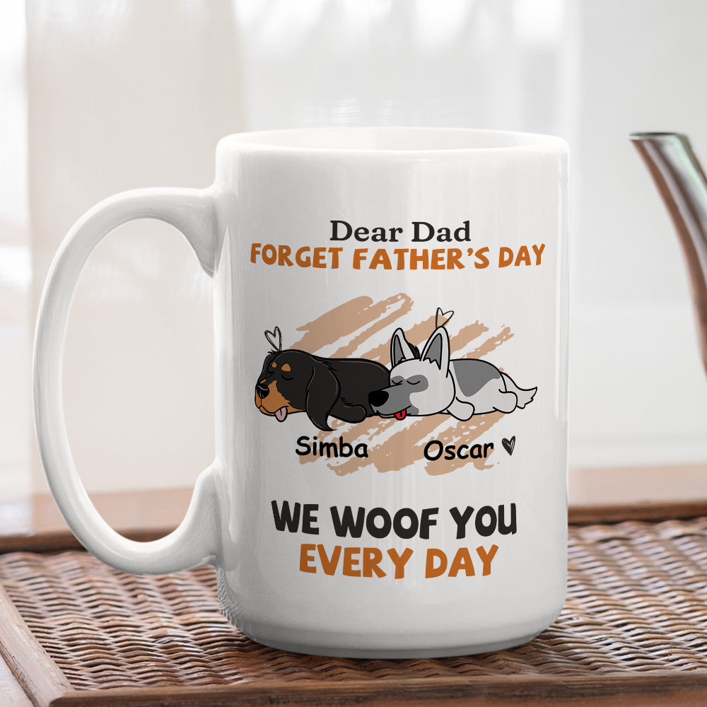 Daily Woof Personalized Custom Coffee Mug for Dog - Loving Pet Enthusiasts