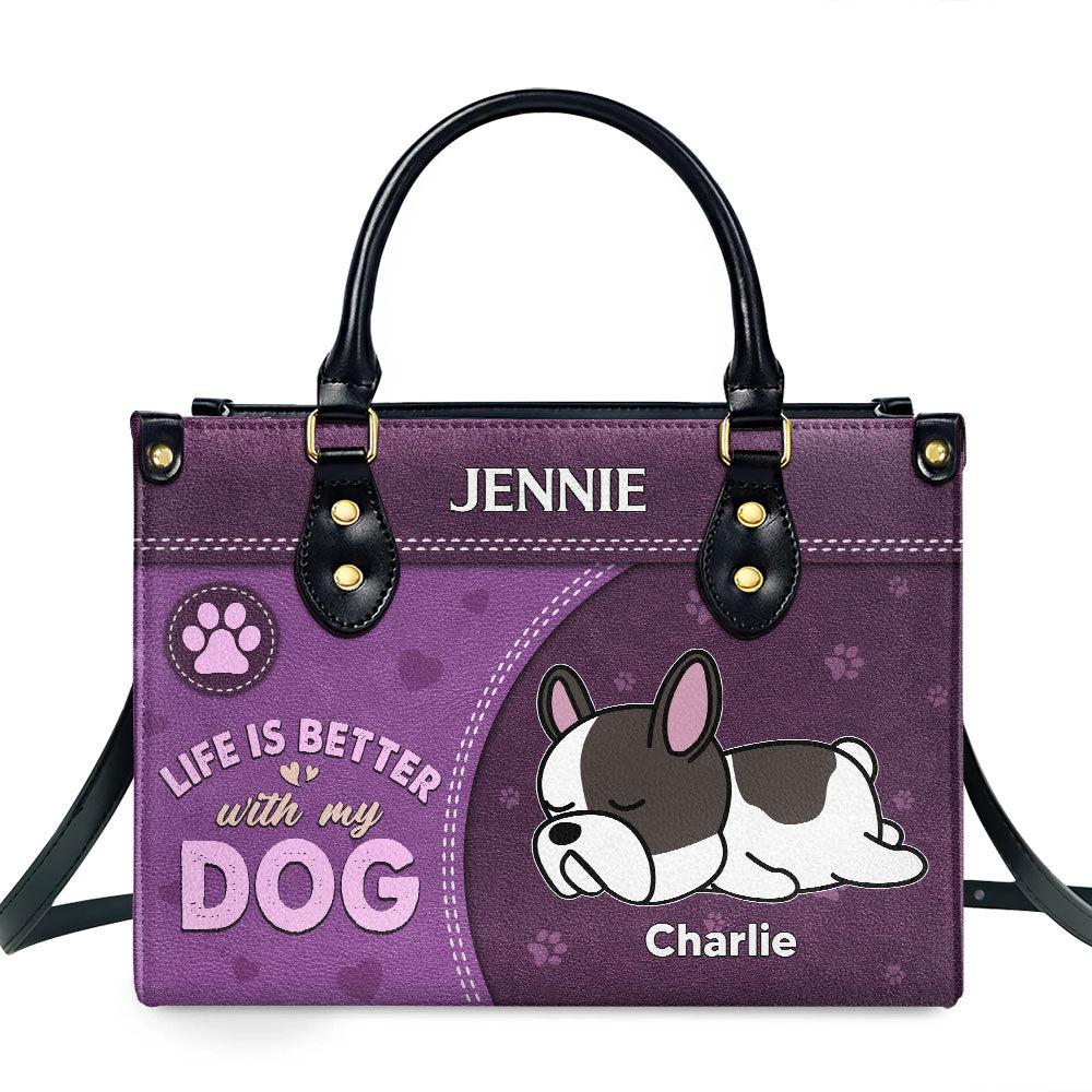 Better Than Ever - Personalized Custom Leather Handbag for Showing Love to Your Fur Babies