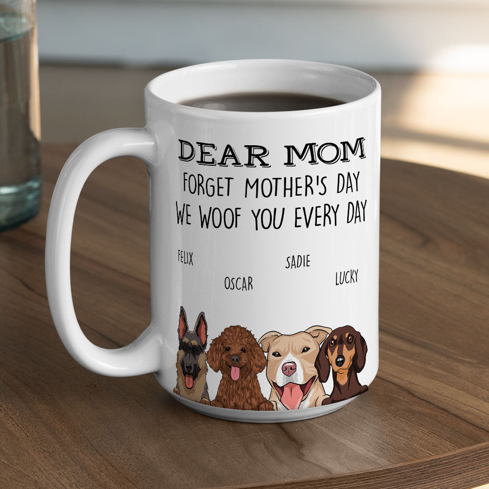 We Woof You Mom Dad - Unique Personalized Custom Coffee Mug for Pet Lovers