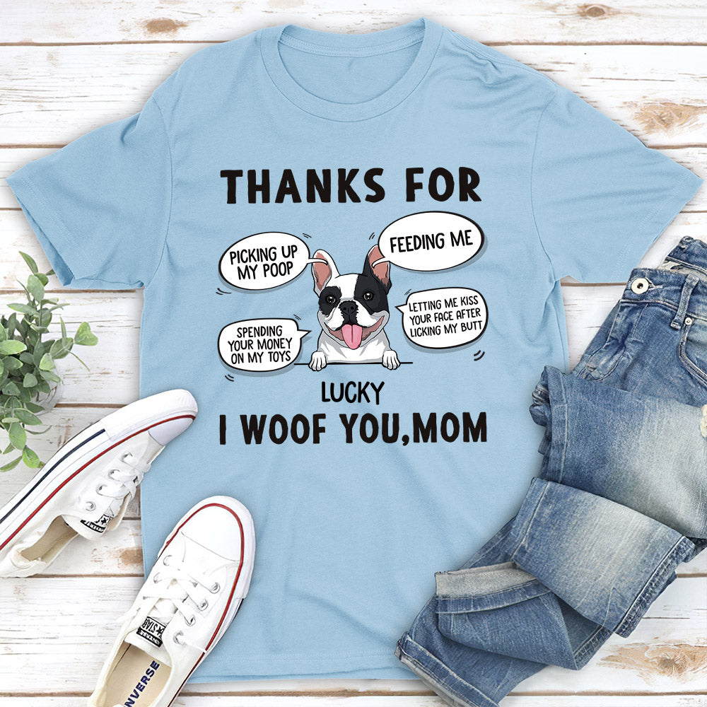 Thanks For Everything - Personalized Custom Unisex 5.3 oz T-shirt for Pet Lovers