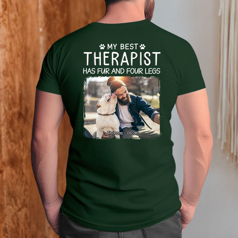 Best Personalized Custom Unisex Therapist Photo T-shirt - Ideal Gift for Pet Lovers