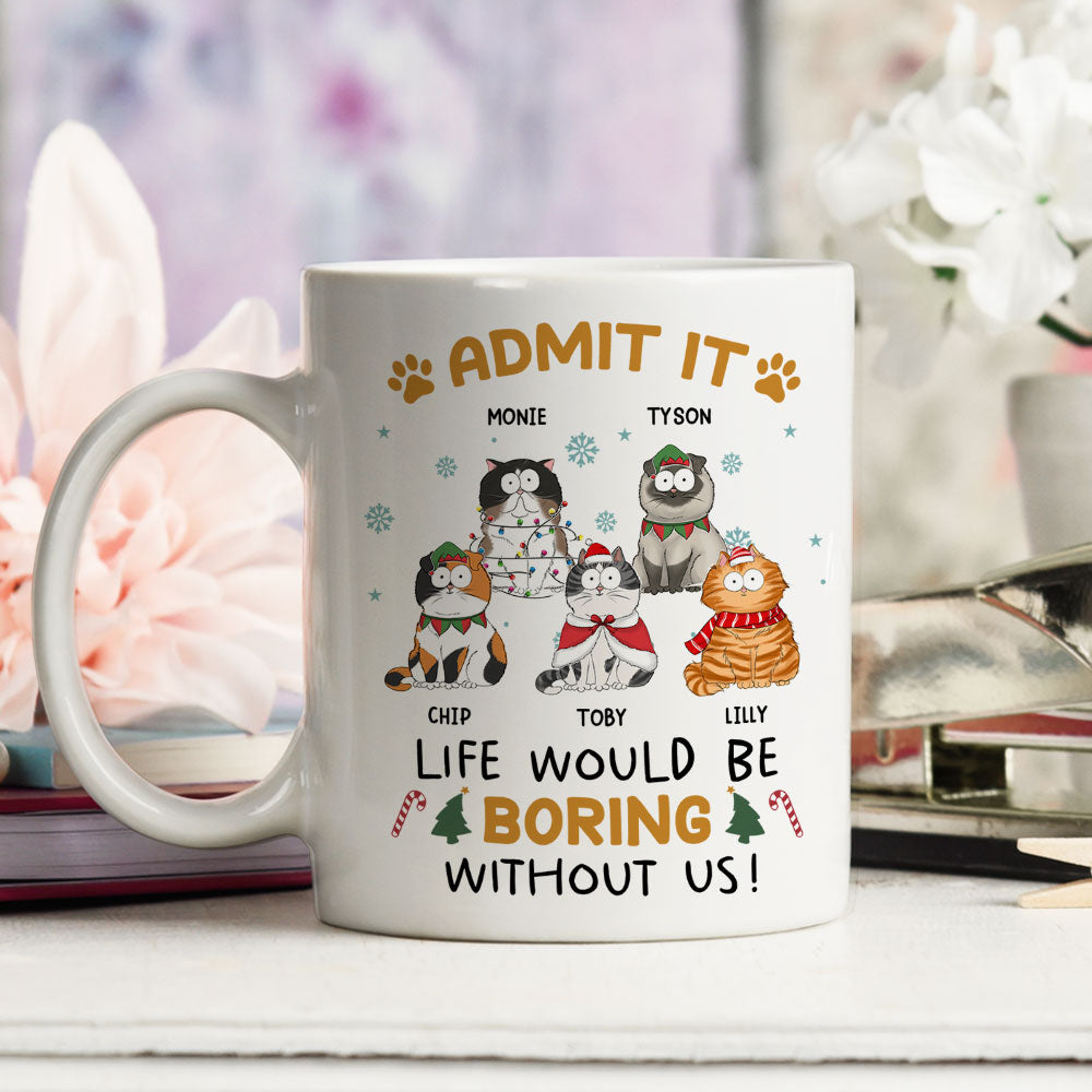 Never Get Bored - Unique Personalized Custom Coffee Mug for Pet Lovers