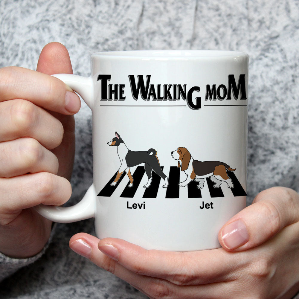 The Walking Dad 2 - Personalized Custom 11oz & 15oz Coffee Mug for Pet Lovers