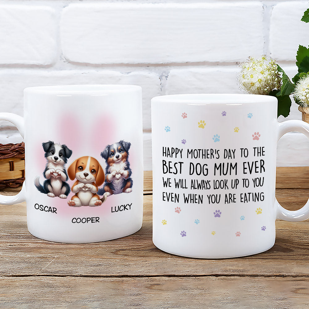 Even When Eating - Customizable Personalized Coffee Mug for Pet Lovers