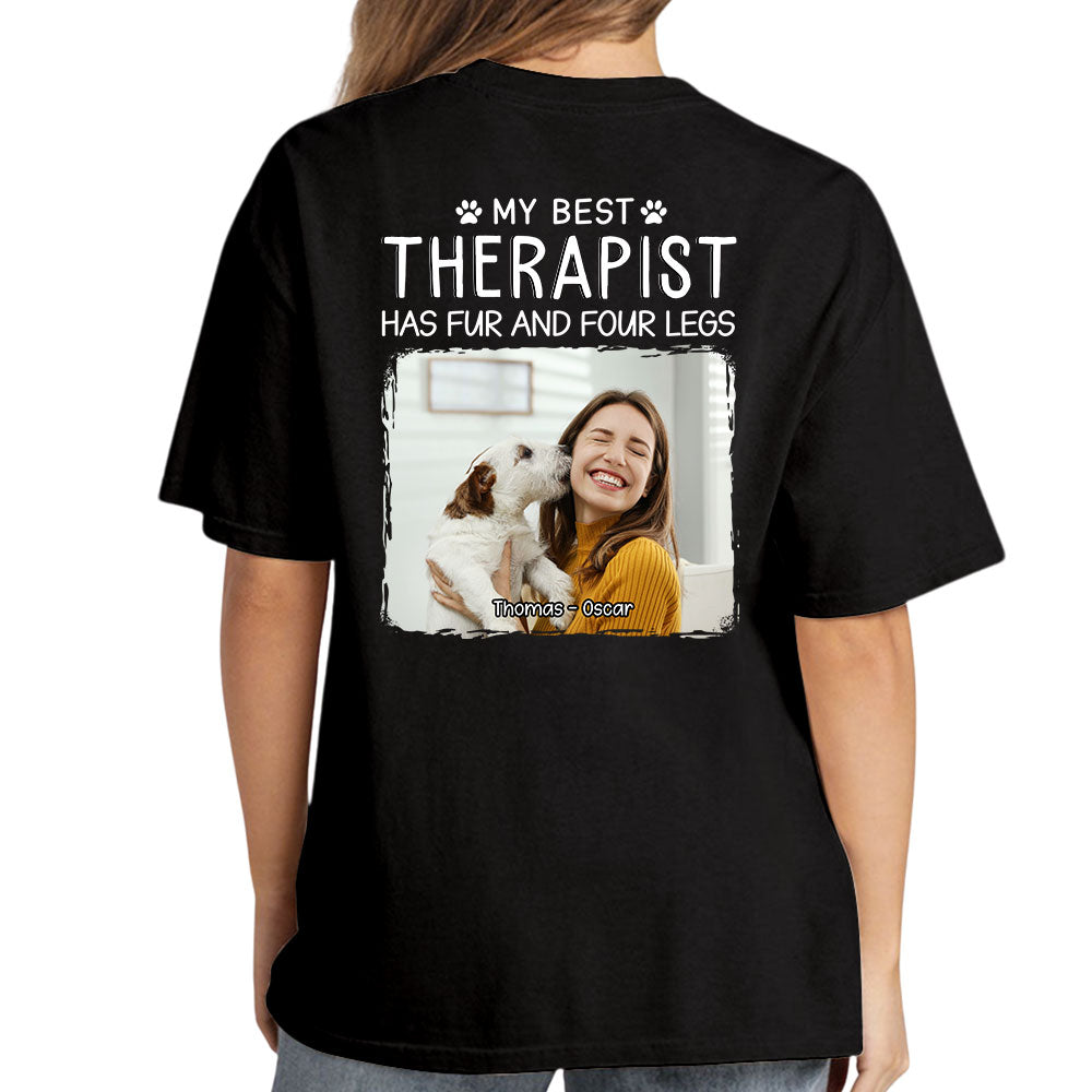 Best Personalized Custom Unisex Therapist Photo T-shirt - Ideal Gift for Pet Lovers