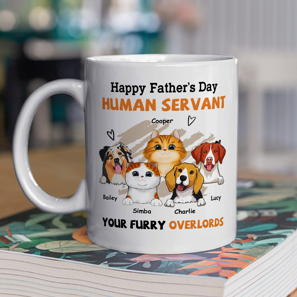 To My Servant - Personalized Custom Ceramic Coffee Mug for Pet Lovers in 11oz and 15oz Sizes