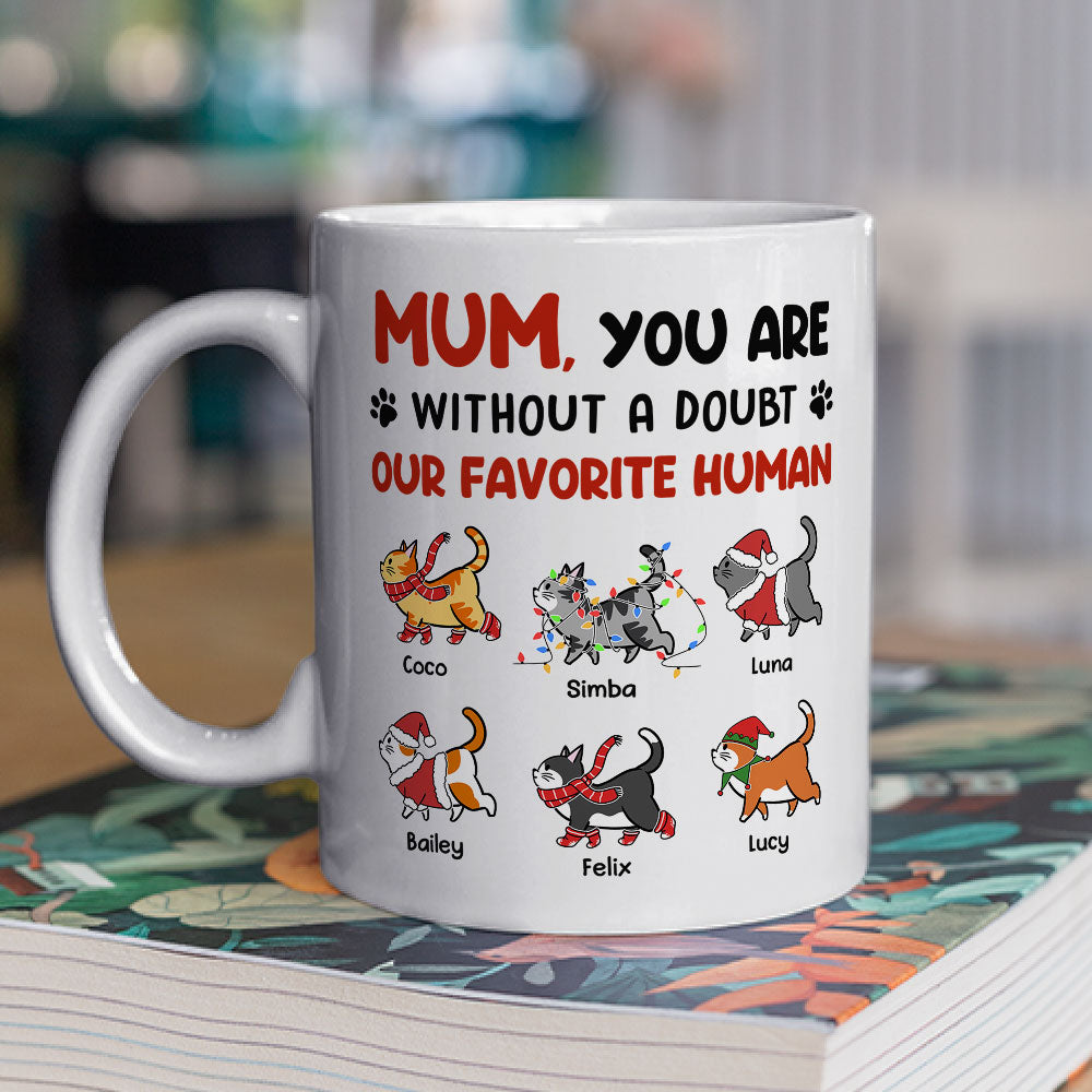 Favorite Human No Doubt - Exquisite Personalized Custom Coffee Mug for Pet Lovers